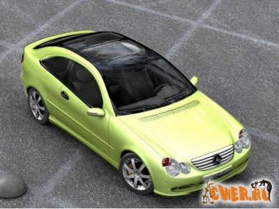 Mercedes sport coupe 3dsmax model