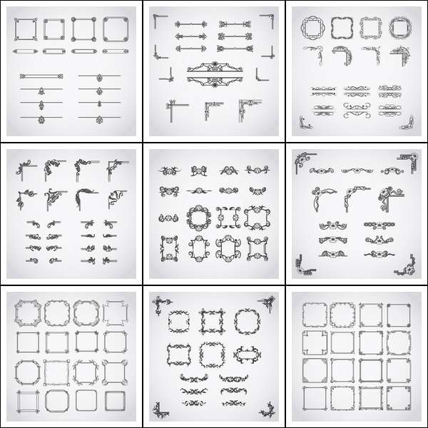 Calligraphic design elements (Cwer.ws)