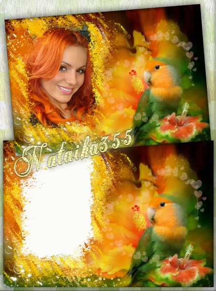 Женская фоторамка