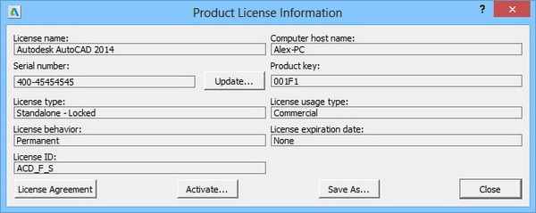 Autodesk AutoCAD 2014