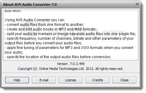 AVS Audio Converter 7.0.3.499
