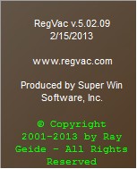 RegVac Registry Cleaner