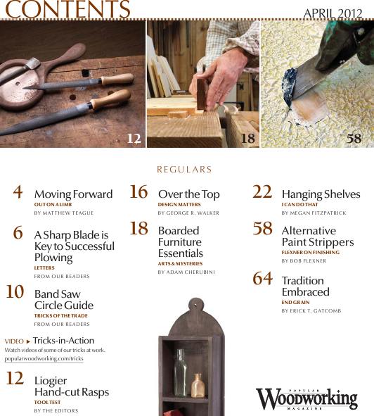 Popular Woodworking №196 (April 2012)с